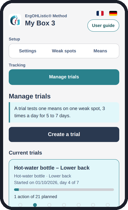 The My Box 3 app
